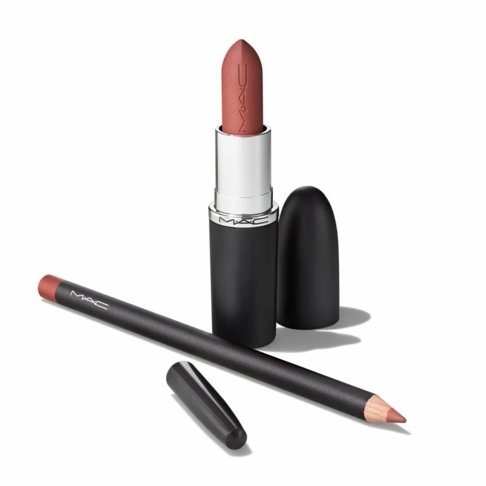MAC Cosmetics Velvet Teddy Lipstick and Pencil Set